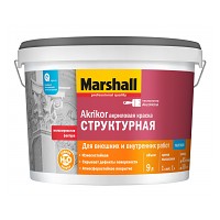 Краска Akrikor Marshall структурная BW 9л